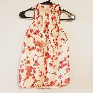 Floral sleeveless top
